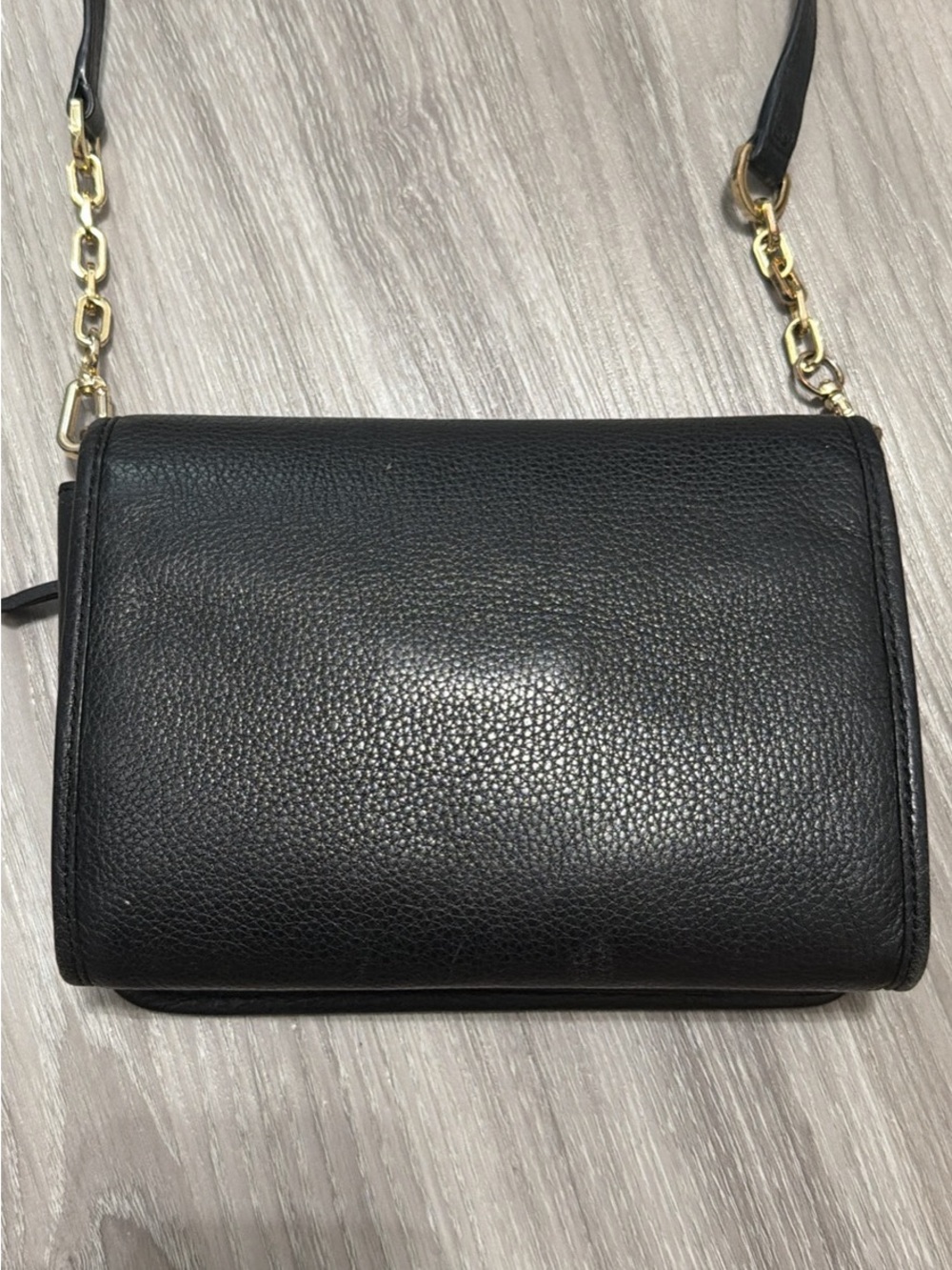 Tory Burch Black Pebbled Leather Crossbody with Gold Logo - Picture 7 of 7